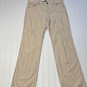 J. Crew Beige Corduroy Trousers Women’s size 4